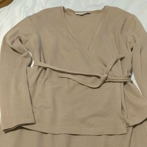 Two-piece wool blend skirt set